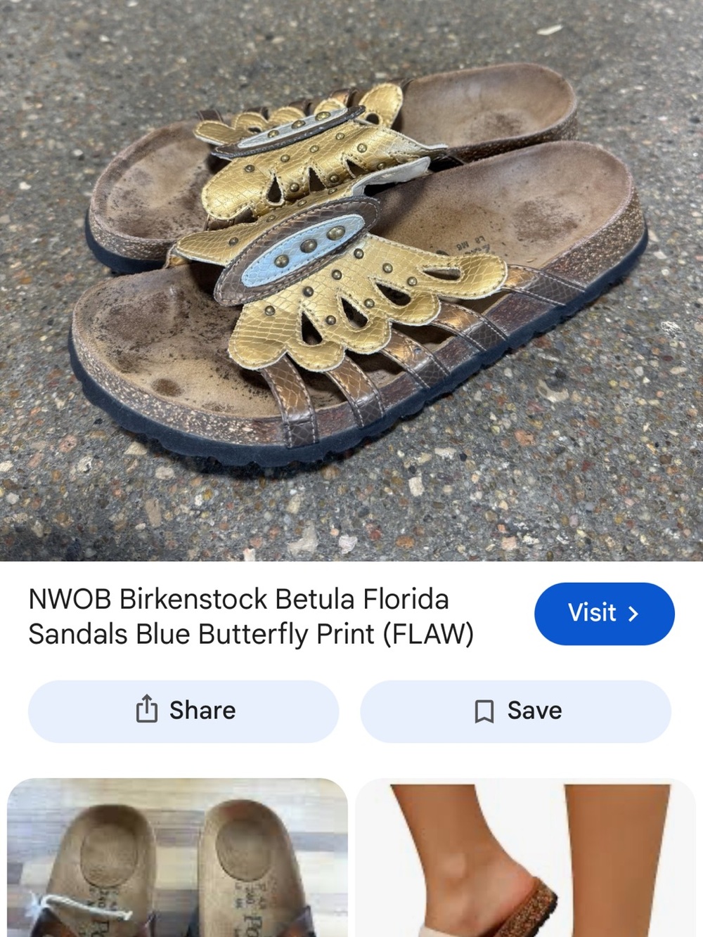 Birkenstock K Butterfly Slide Sandals